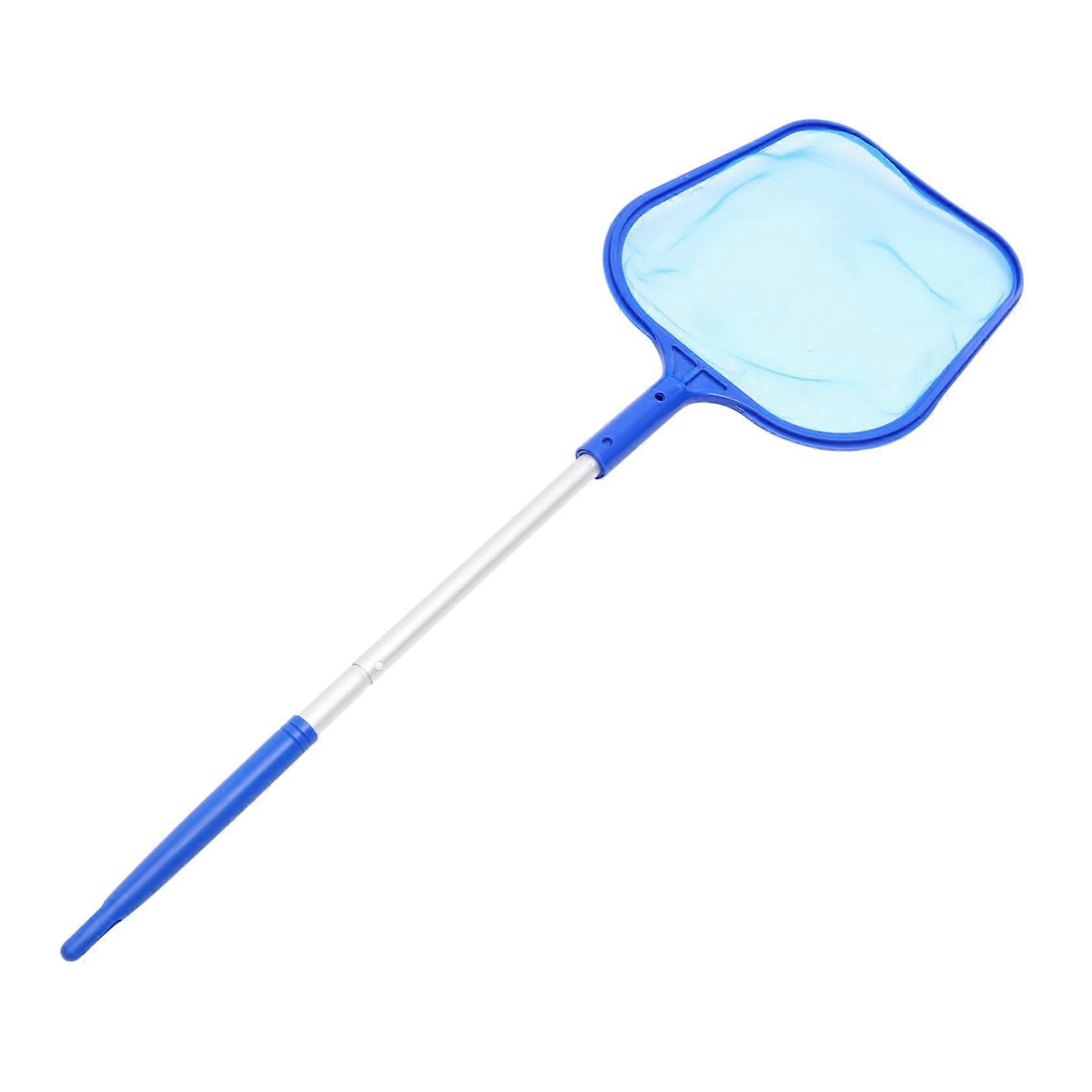 1piece swimming pool leaf skimmer with aluminum handle, sturdy net for cleaning pools and ponds
