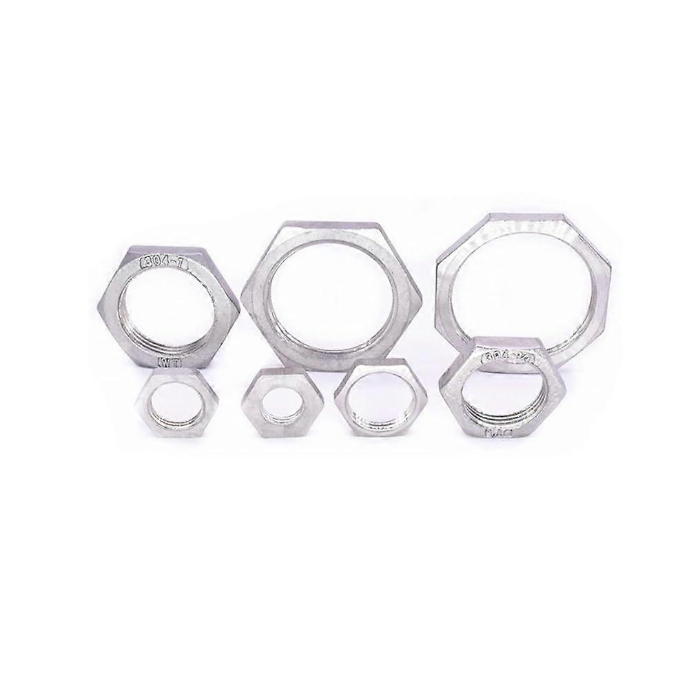 Pipe Fitting Stainless Steel SS304 Hex Nuts 1/8 To 1-1/2 In DN20 For Pipe Fittings
