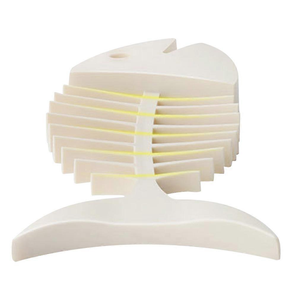 Reusable Fishbone Shape Soap Dish, Non-Slip, Cute, Cartoon, White