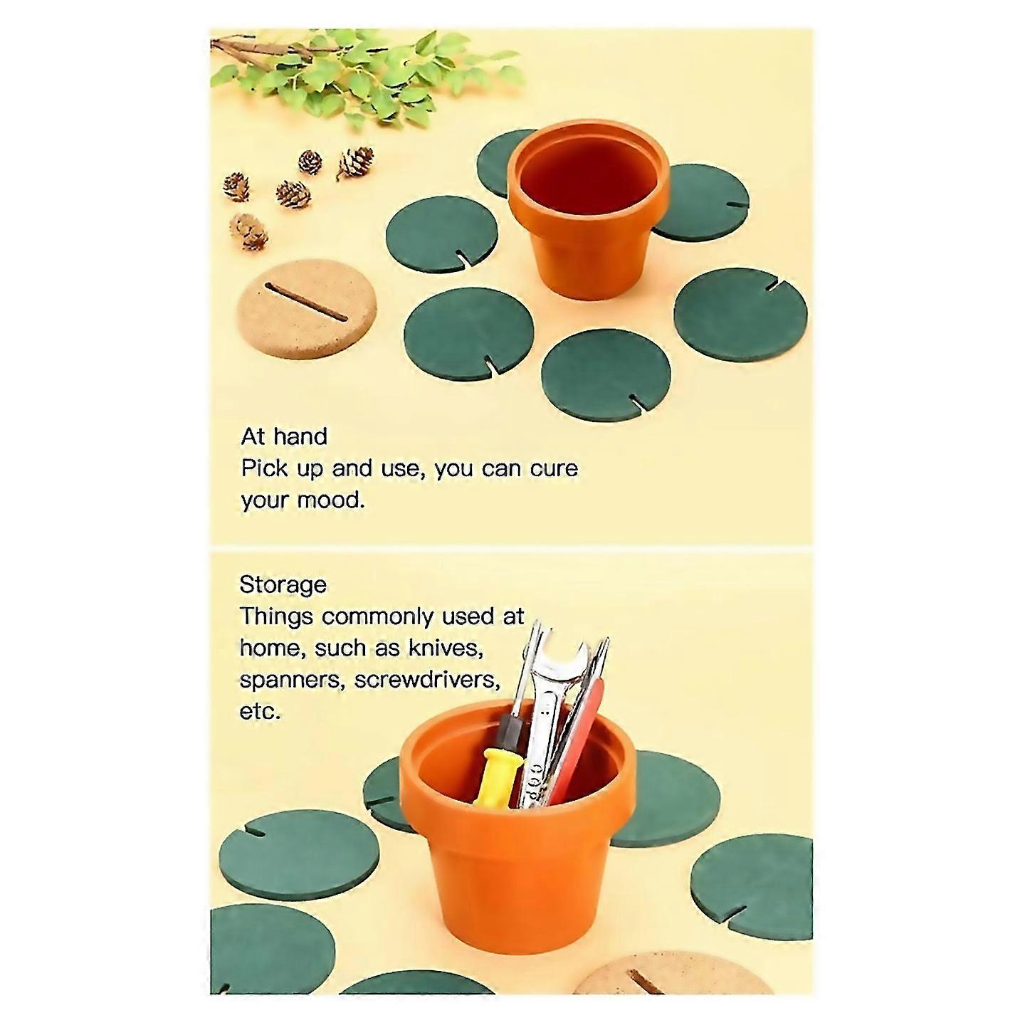 For cactus coasters heat insulation diy home tableware coffee cup holder