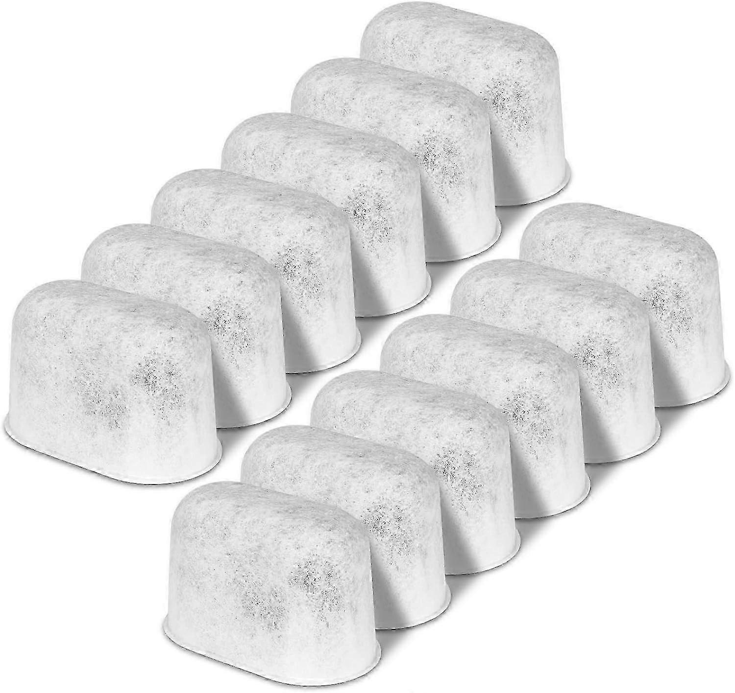 Replacement Charcoal Water Filters for Coffee Makers, 12-Pack, Compatible with All Models