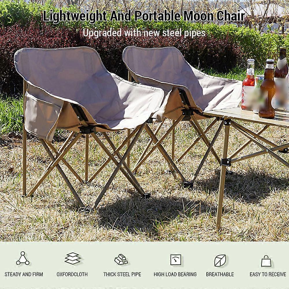 Moon Pod Chairs For Adults Lightweight Portable With Package Bag For Camping And Outdoor Activities