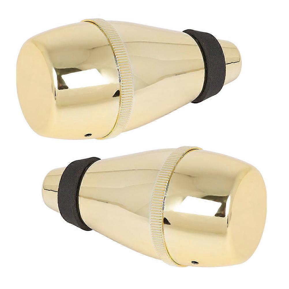 Trumpet Mute Replacement Fully Enclosed Straight Design for Easy Installation & Noise Reduction 2pcs Instrument Accessory for Trumpet Players