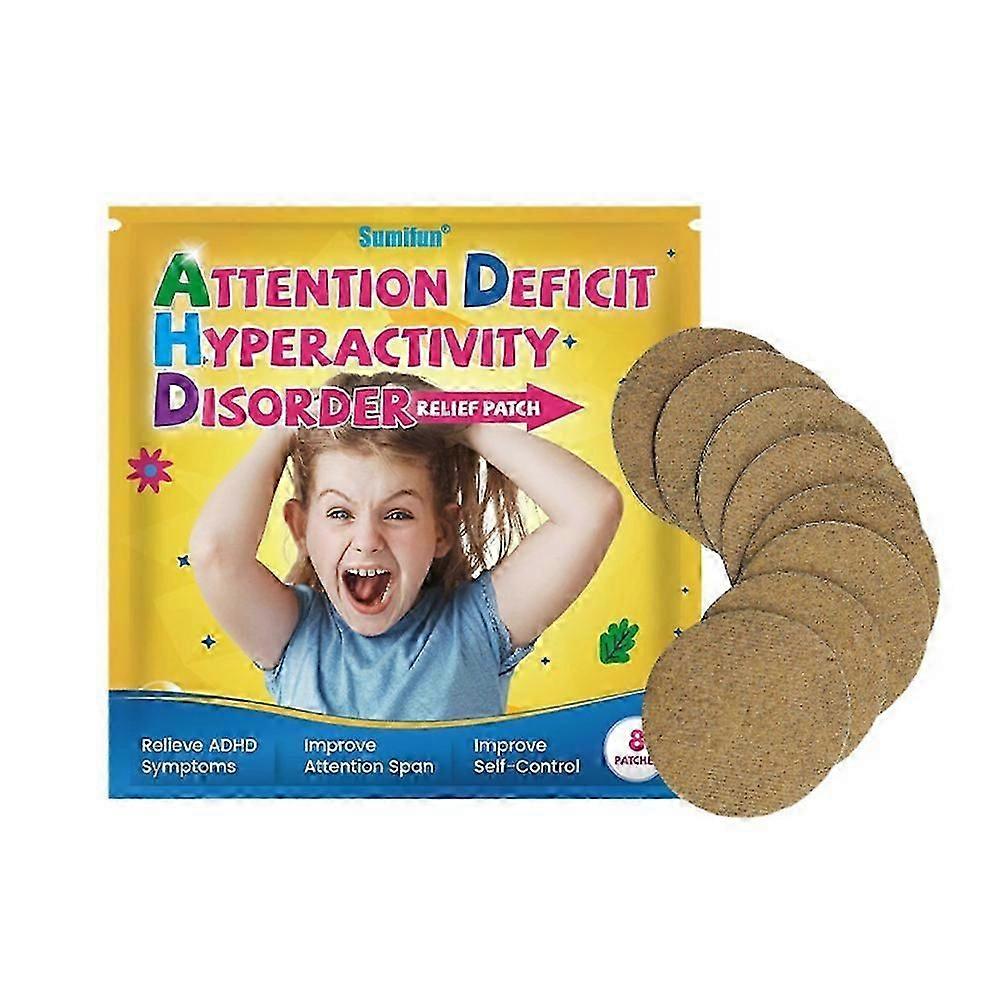 24pcs προσοχή εστίασης αυτοκόλλητων αυτοκόλλητων ετικετών μπαλωμάτων θεραπείας υπερκινητικότητας παιδιατρική ADHD