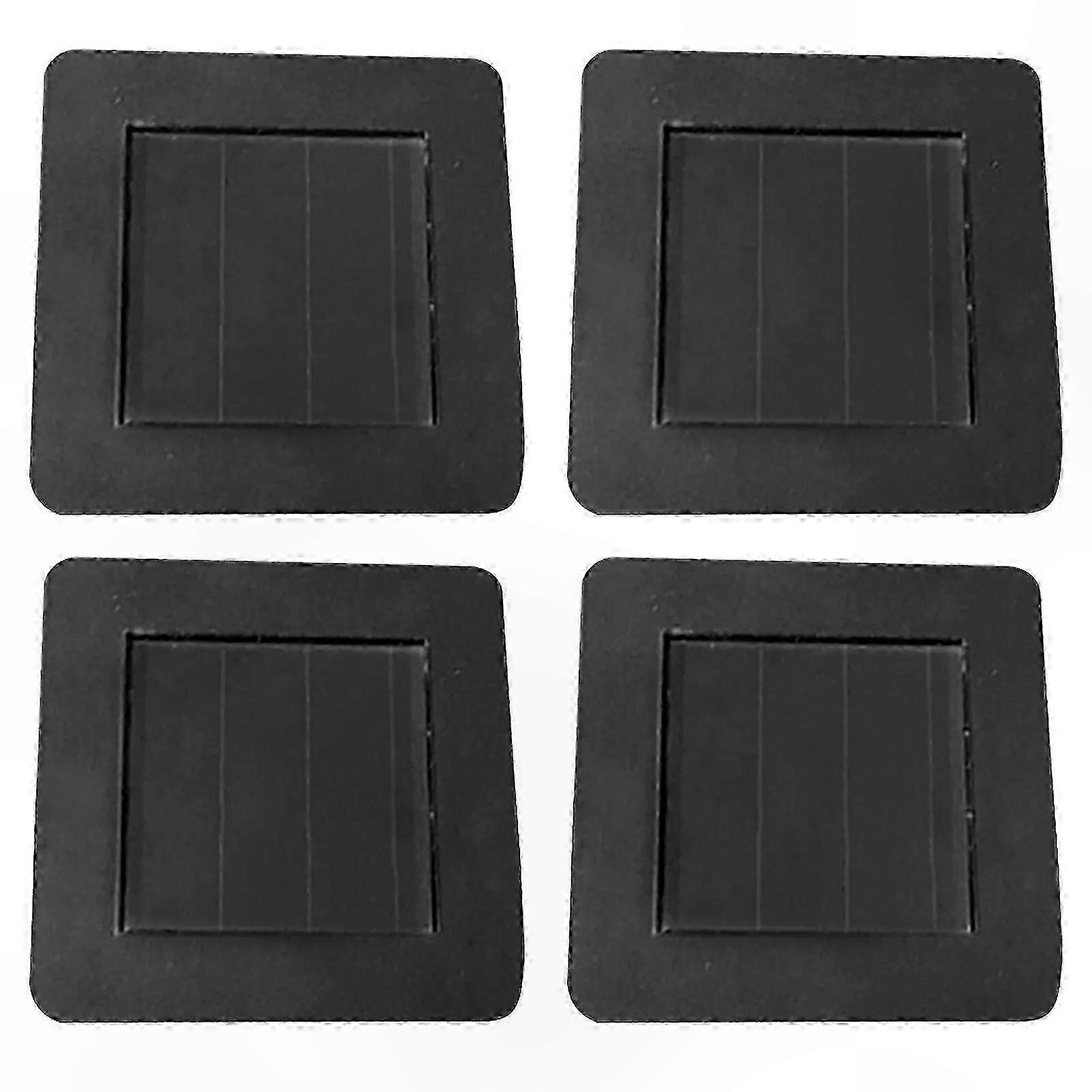 Solar Panel Replacement Tops for Outdoor Lighting, Square Design, 2 or 4 Pack