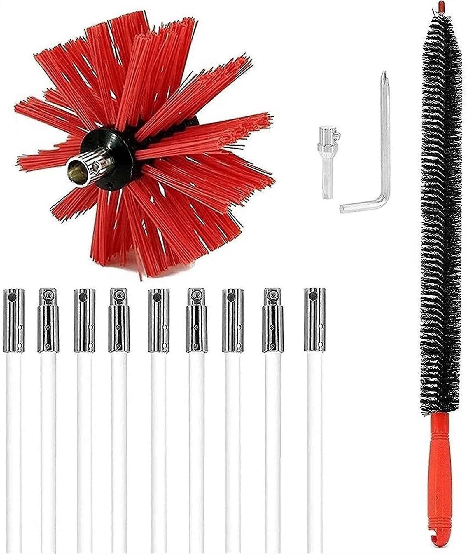 Chimney Sweep Kit With Nylon Rods (6 Rods,610mm)(9 Rods,410mm)