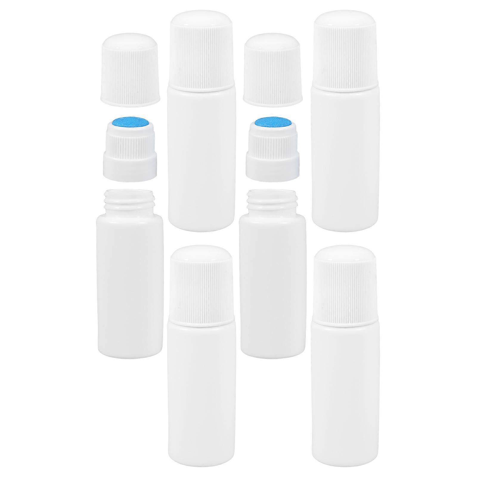6pcs Refillable Sponge Applicator Bottles Reusable Leak Proof Plastic Containers for Cosmetics, Liniments, Travel Storage Easy Application