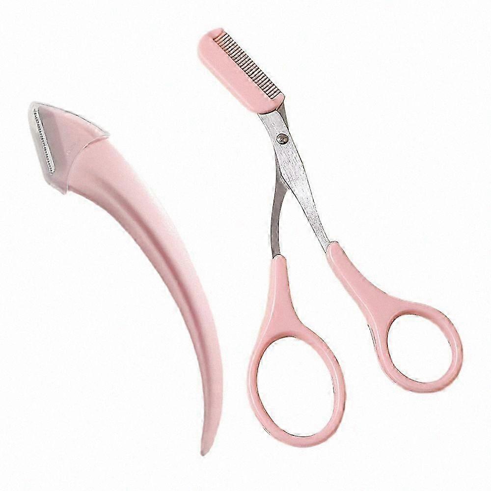 Eyebrow Trimmer and Scissor Set with Comb for Men and Women - Professional Precision Grooming Tool for Beginners
