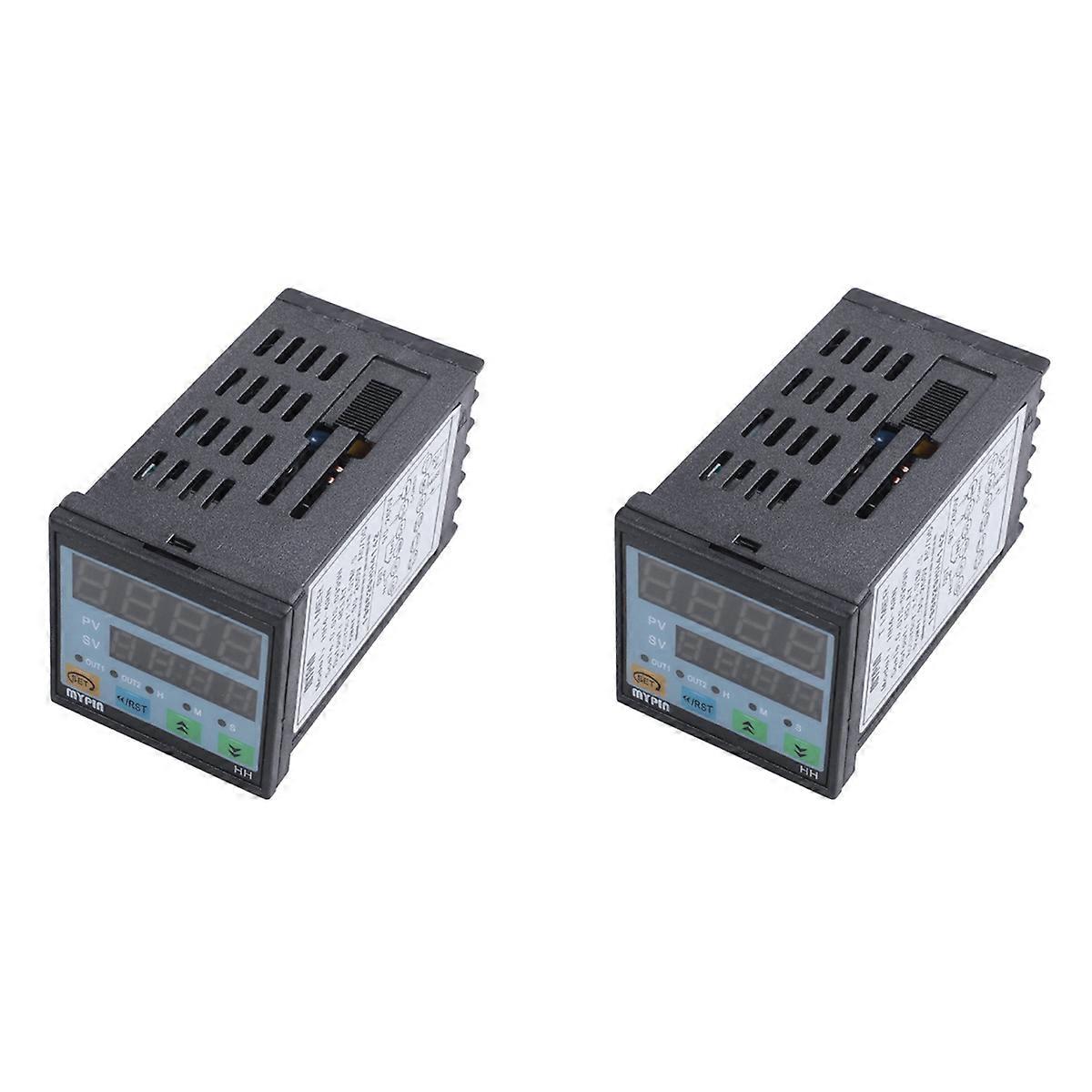 2X 90-260V Digital LED Timer Countdown Time Counter for Industrial Use