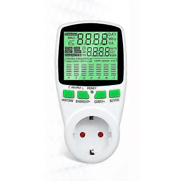 Wattmeter Electric Energy Meter Power Meter Billing Socket, Electricity Meter Socket Multifunctional Power Detector