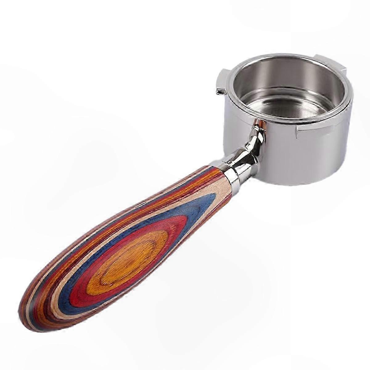 51mm Portafilter with Wooden Handle, 3 Ears for Espresso Machines