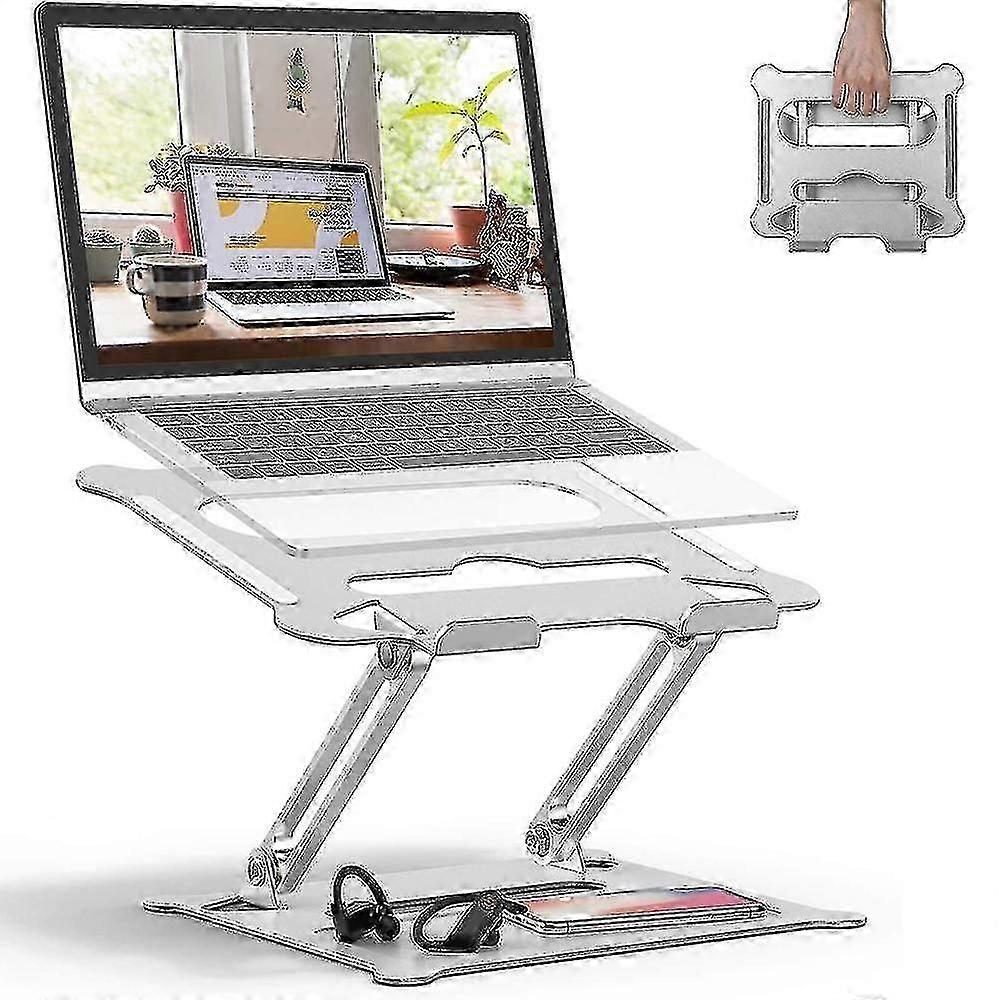 Adjustable Laptop Stand, Ergonomic Portable Computer Stand With Heat-vent To Elevate Laptop, Heavy Duty Laptop Holder Compatible
