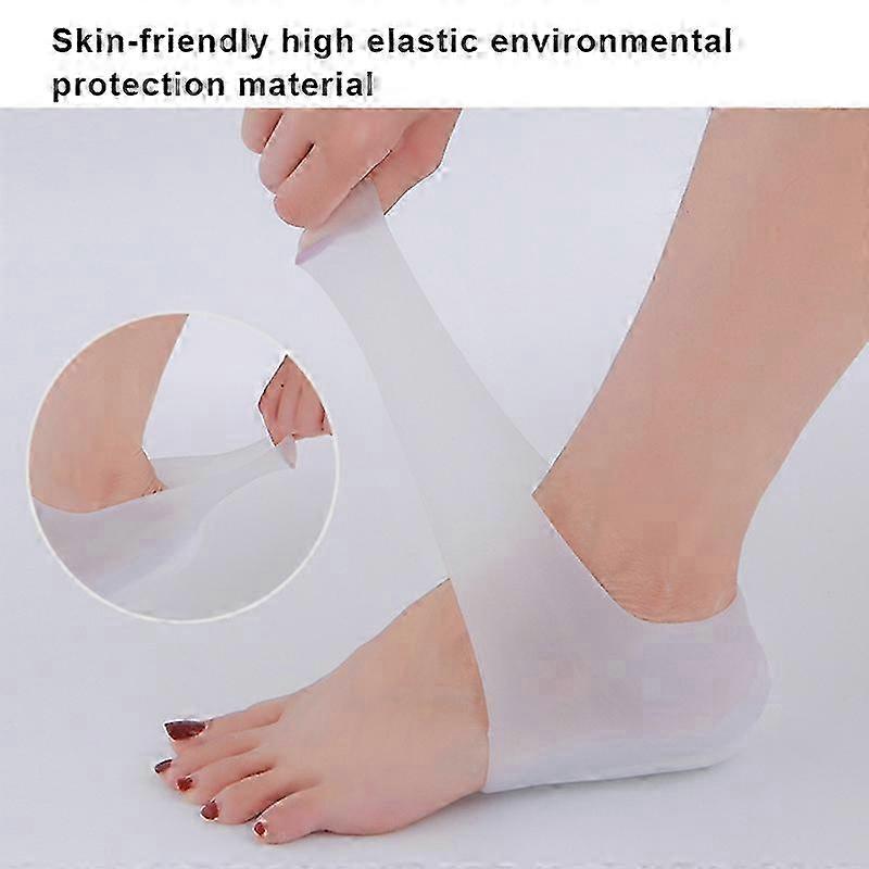 Enhanced Height Adjustable Silicone Insoles - Invisible 1 Pair Concealed Footbed Enhancers Pads