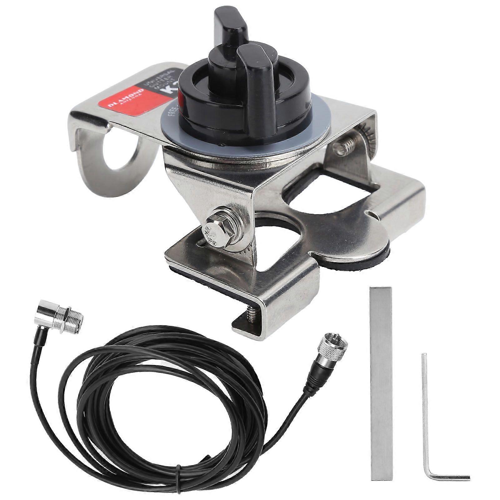 K33 Stainless Steel Antenna Hatchback Bracket Mount Trunk Lid for Radio Communication