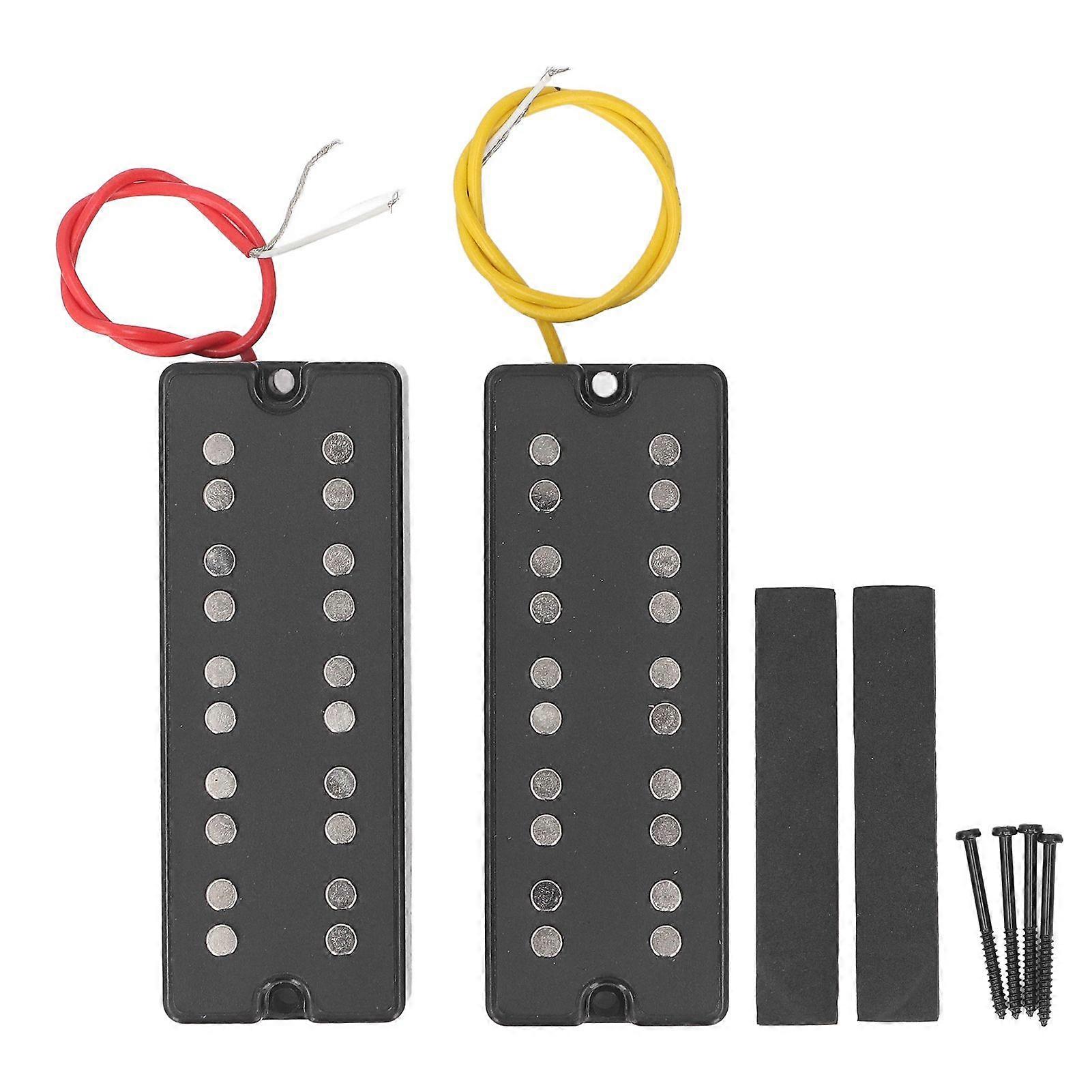 1 Set 5 String Bass Guitar Pickup Open Style Electric Bass Guitar Humbucker Pickup