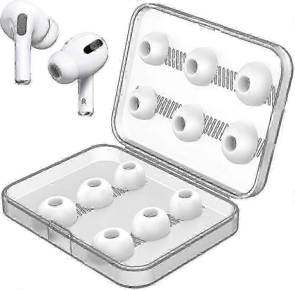 6 Pairs Replacement Ear Tips For Airpods Pro Silicone Ear Tips With...