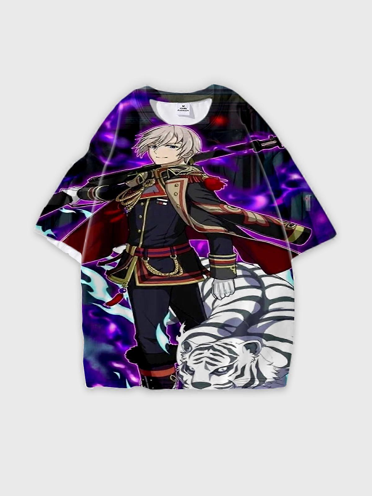 T-Shirt Short Sleeve Round Neck, Summer Casual Loose Graphic Tee, Unisex Seraph of the end hiiragi shinya U102