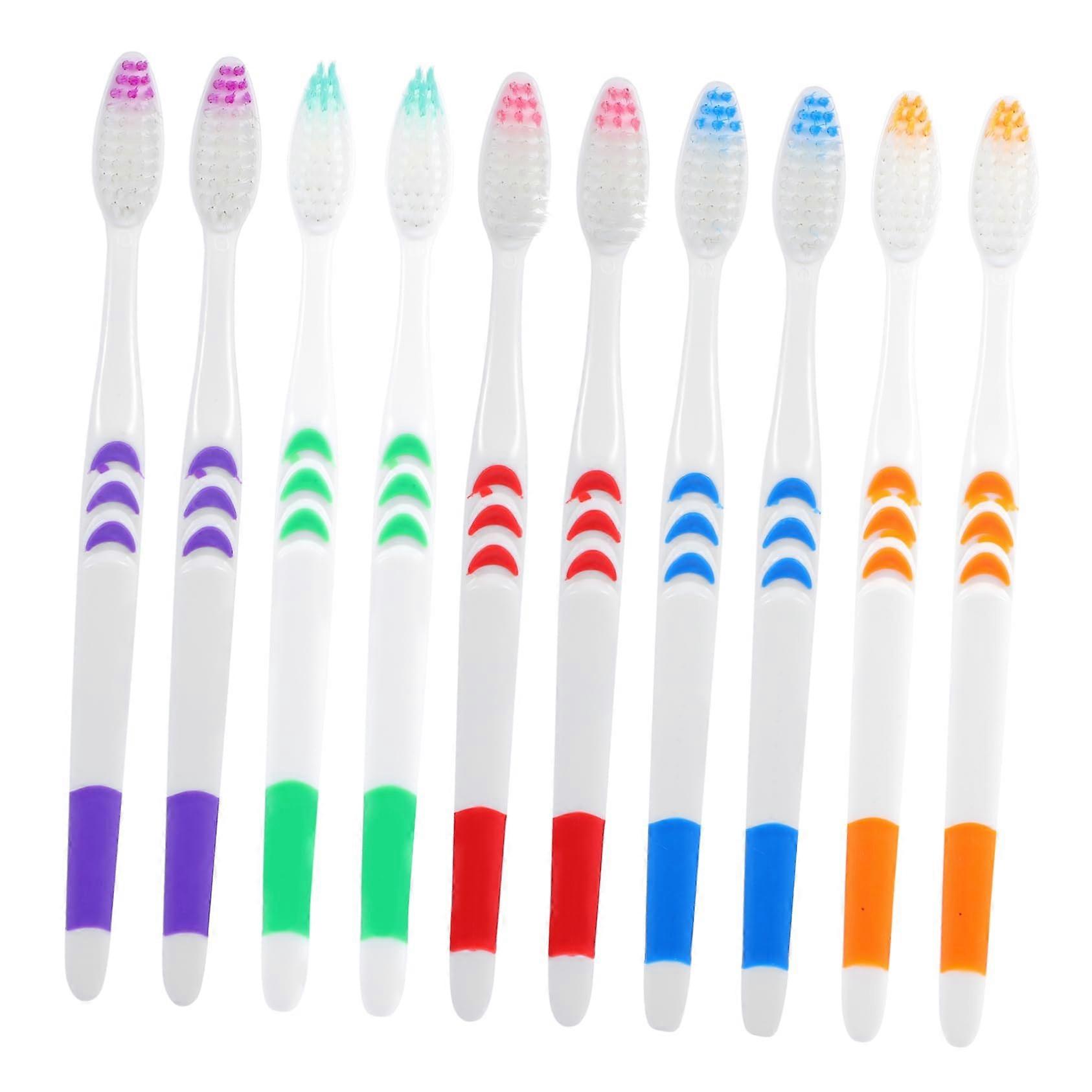 Travel Disposable Toothbrush 30Pack With Soft Bristles, Ergonomic Handle, Lightweight Portable For Family And Hotel Use