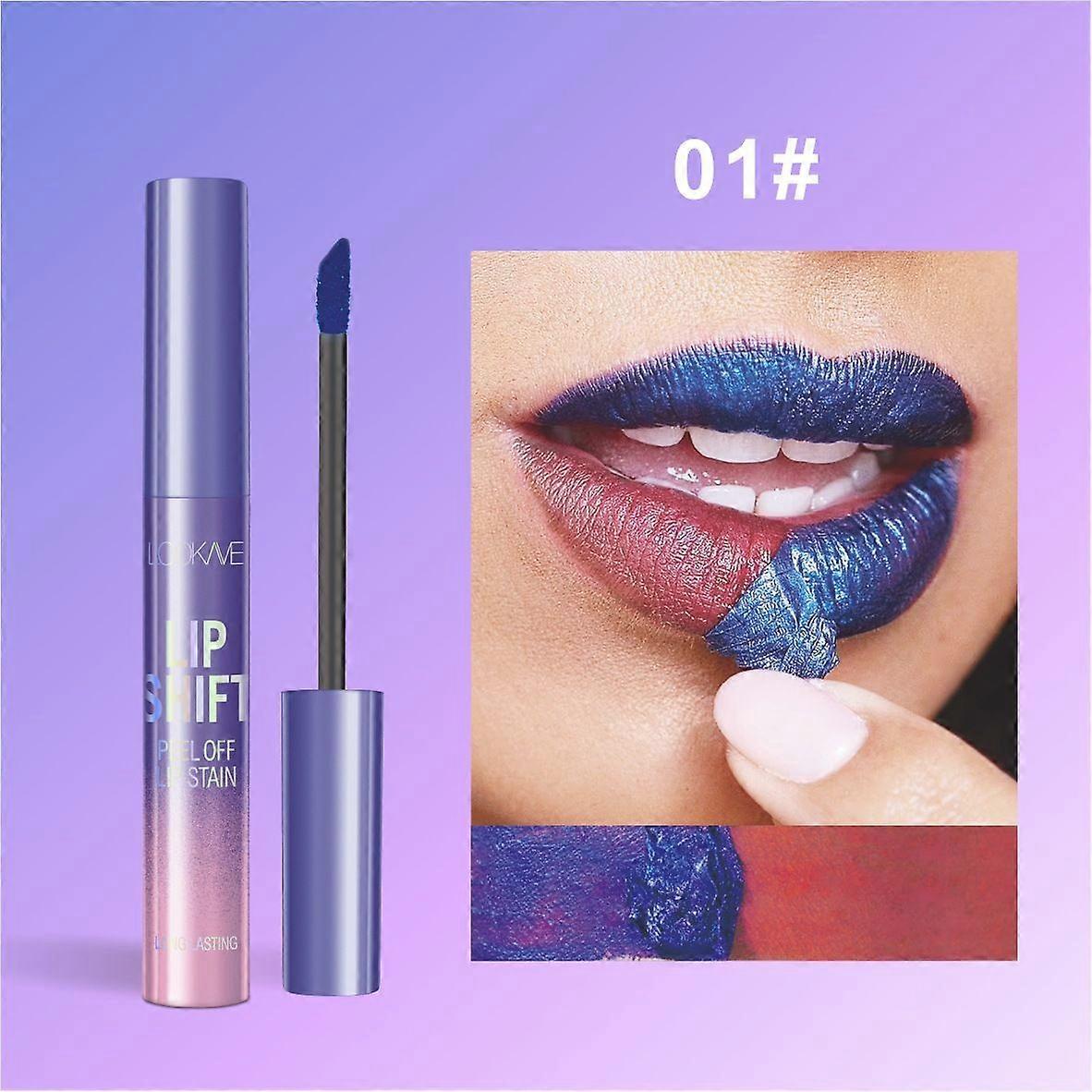 Peel Off Lip Liner Stain Set - Long-Lasting,Smudge-Proof, Waterproof Nude Matte Lip Tint, Non-Fading Peel Off Lip Color, Effortless Precision & Full C