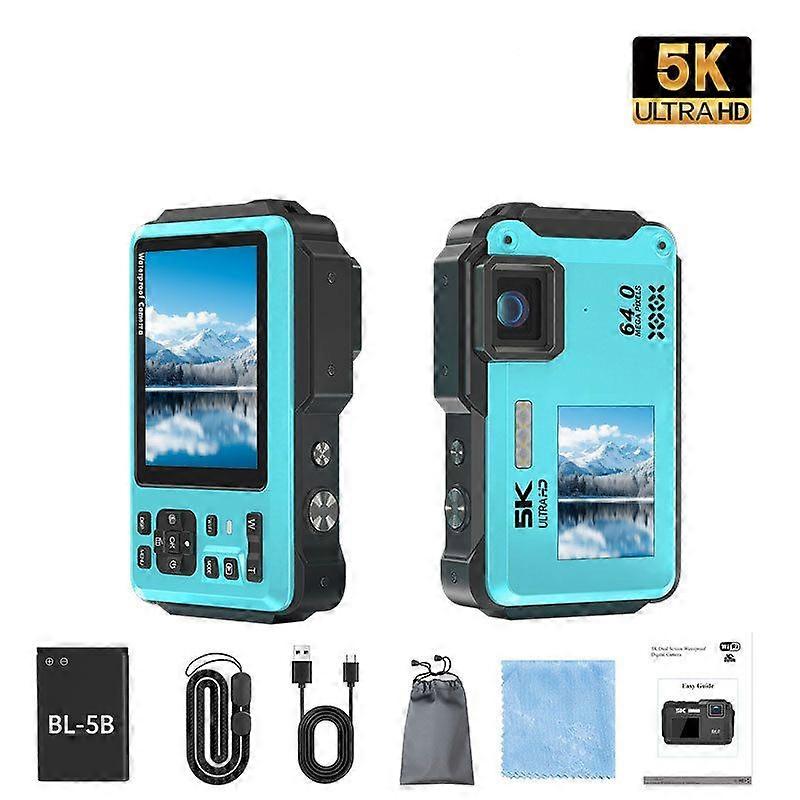 OHP FS02-5K Waterproof Digital Camera With Dual Screen 16 Digital Zoom Underwater Camera for Students
