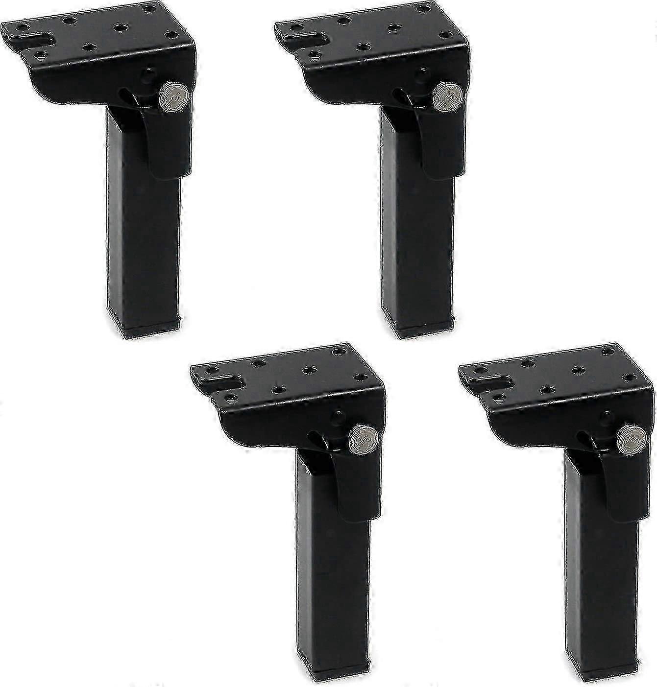 4PCS Folding Table Legs 300mm Height Iron Locking Hinge 90 Degree Foldable Desk Legs