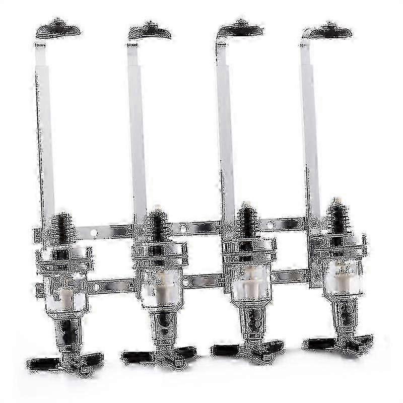 バーアルコール飲料用ステンレス鋼4ボトル光学マウントスタンドディスペンサー-ウォッカ、ウイスキー、ラム酒、カバロのジンと互換性があります