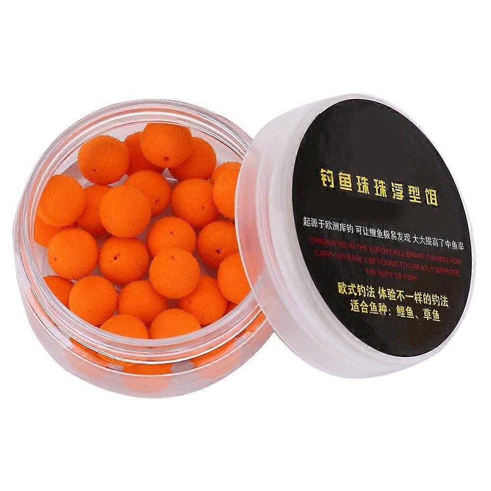 30Pcs/Lot Carp Fishing Foam Pop Up Soft Pellets Baits Floating Lure (Orange 12mm)