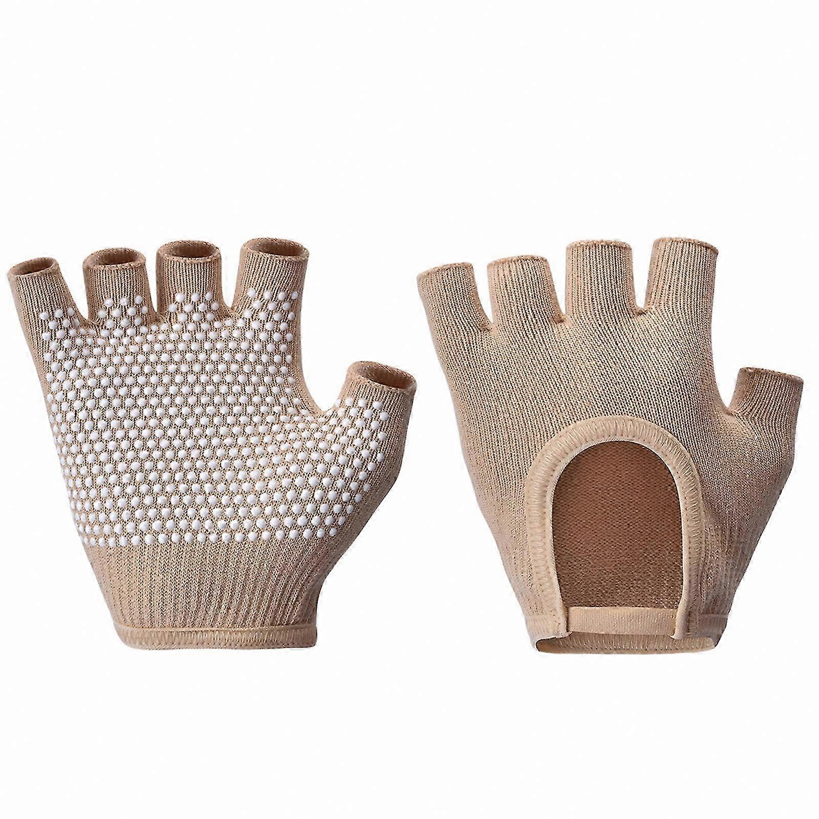 Breathable Half Finger Gloves for Gym, Cycling, and Pilates - Comfortable Sports Accessories in Malachite Green