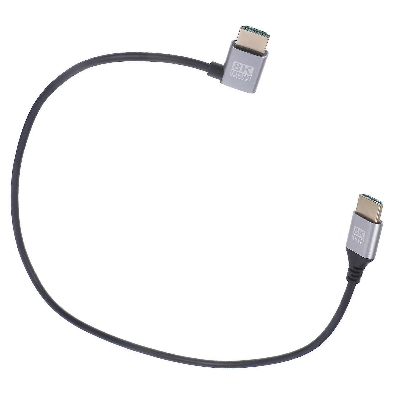 Laptop Screen Cable Video Wire 8K Tv Coupler Computer Connector Angled For Home Theater 1Pack
