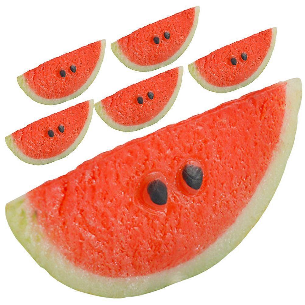Lifelike Watermelon Slices Simulation Watermelon Slice for Decoration Use 18Pcs