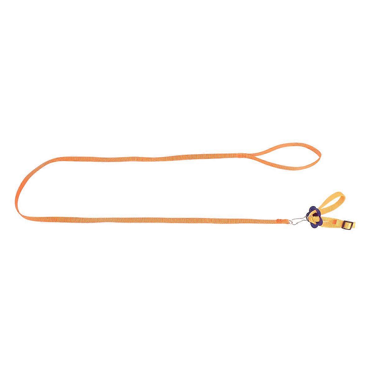 Pet Pulling Rope Bird Hamster Leash for Party Use 1Pcs Orange Durable Material