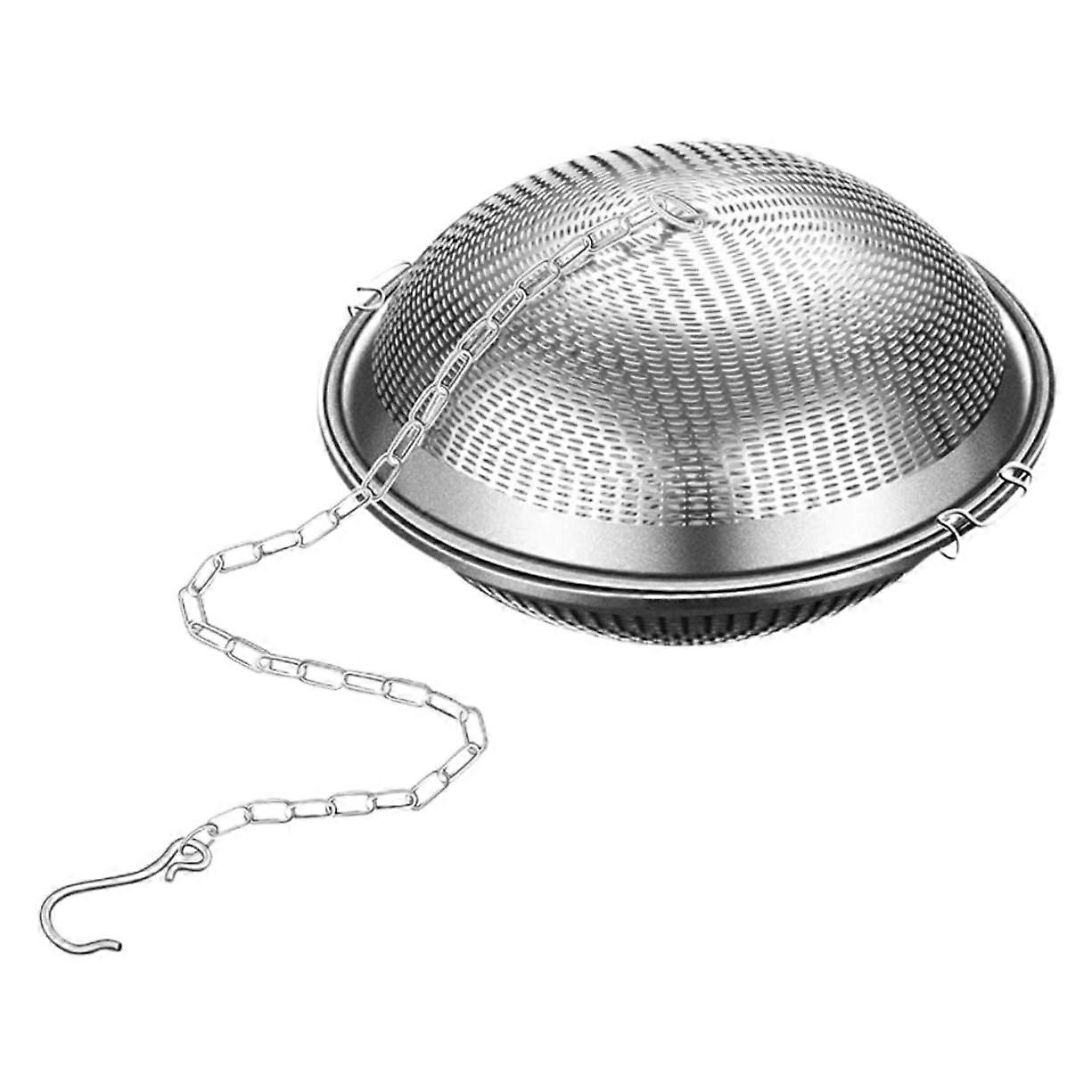 Reusable Stainless Steel Seasoning Infuser Ball With Chain, MultiPurpose Spice Filter For Hot Pot And Tea Brewing