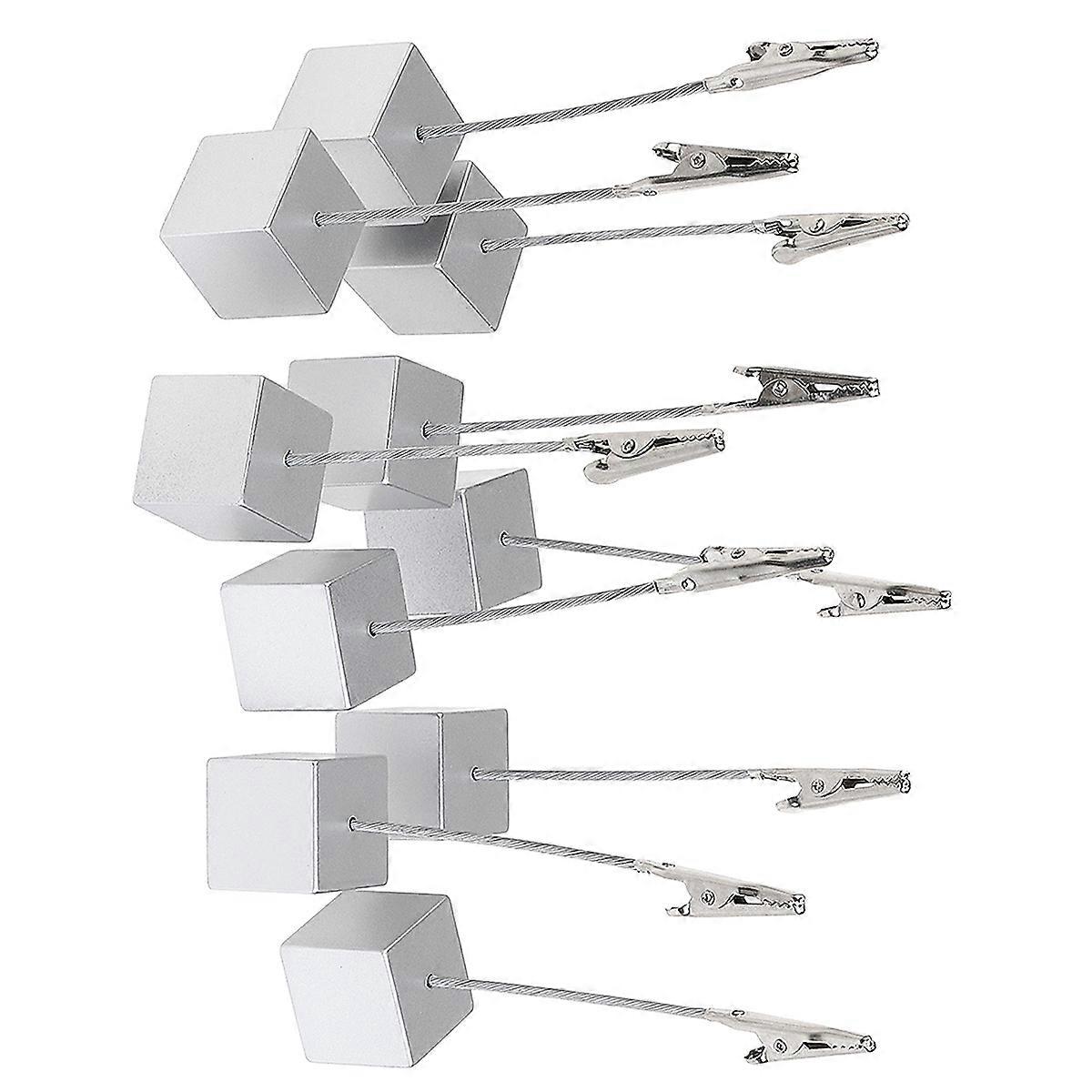 Note Base Paper Holder for Desk Use 3Pcs Nuolux Silver