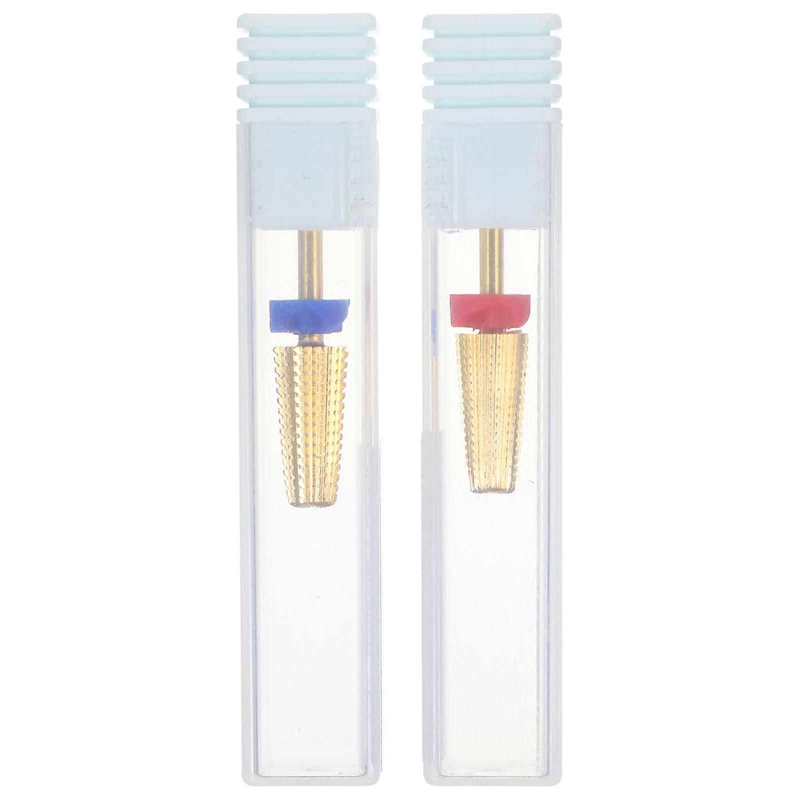 Acrylic Nail Drill Bits Nail Bits Alloy Grinding Head for 2Pcs Use
