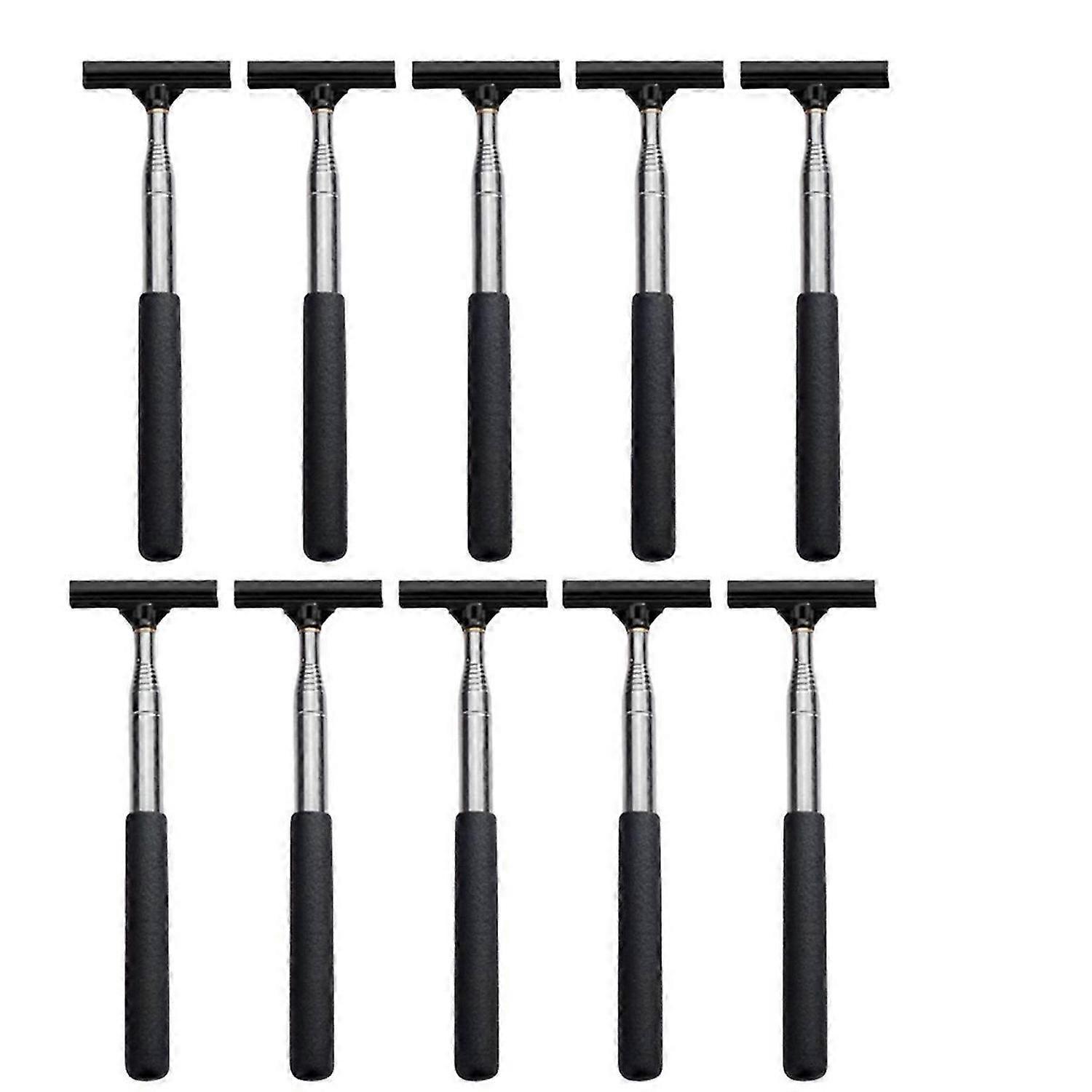 10PCS Car Rearview Mirror Wiper Cleaning Tool Auto Glass Mist Cleaner Handle Telescopic Car Window C