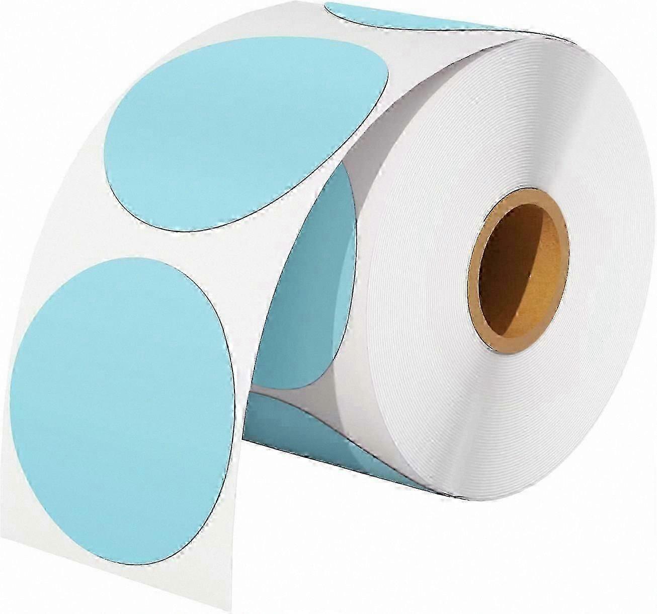 Pink Self-Adhesive Thermal Labels - Round Stickers for QR Codes and Logo Creation