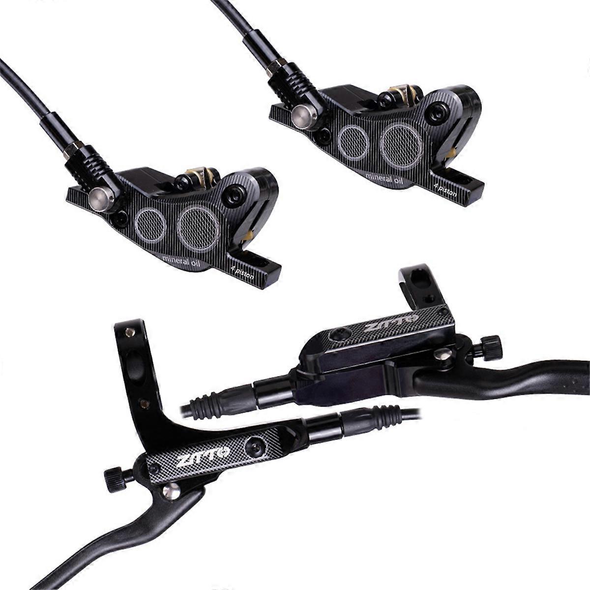 Høykvalitets fire-stempels oljebremseskive, svart