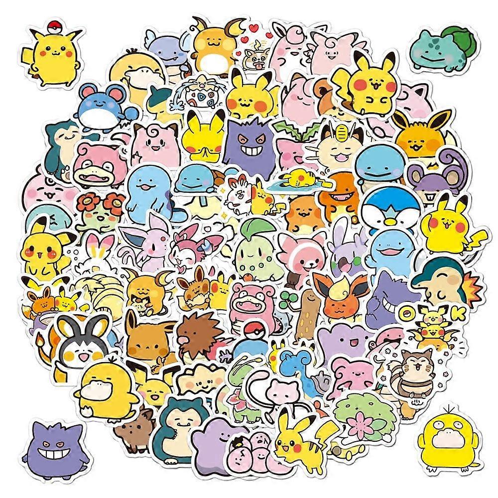 100Pcs Stitch Stickers Animation Classic Cartoon Anime Stickers for Laptops, Computers, Water Bottles
