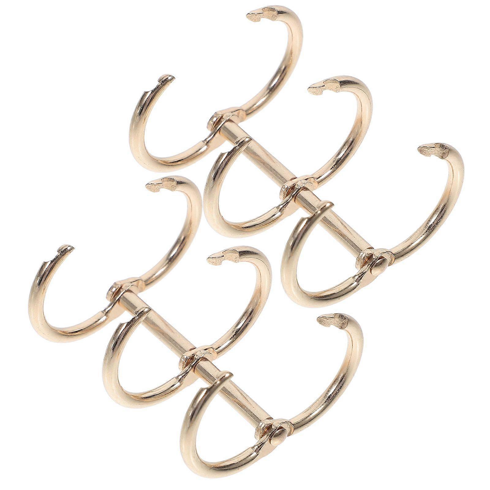 2 Pcs Metal Loose Leaf Binder Rings for DIY Travel Diary Photo Album and Calendar Practical Binding Rings Loose Leaf Binding Ring DIY Notebook Coils