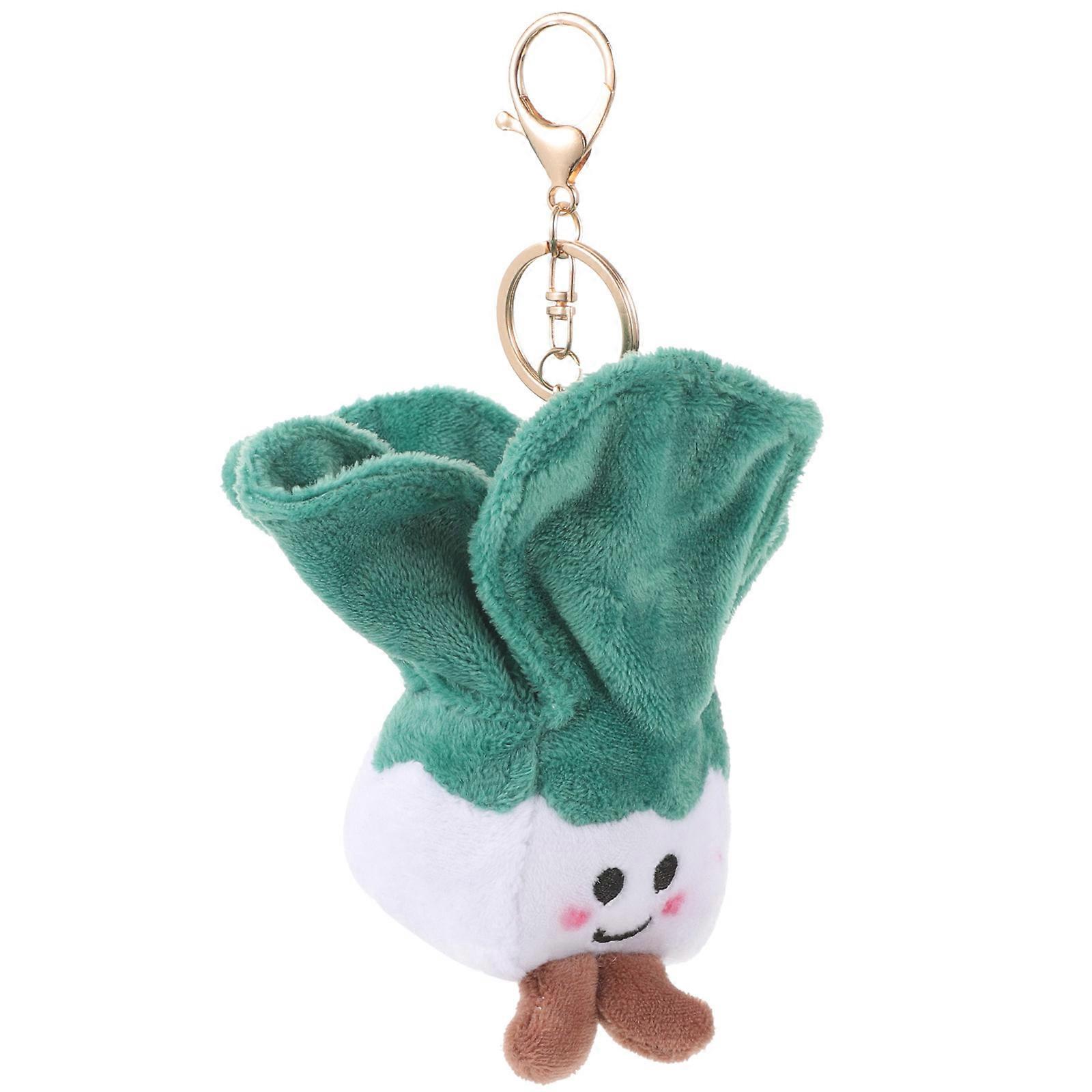 Vegetable Plush Key Chain for Hanging Keys 4Pcs Adorable Bag Pendant