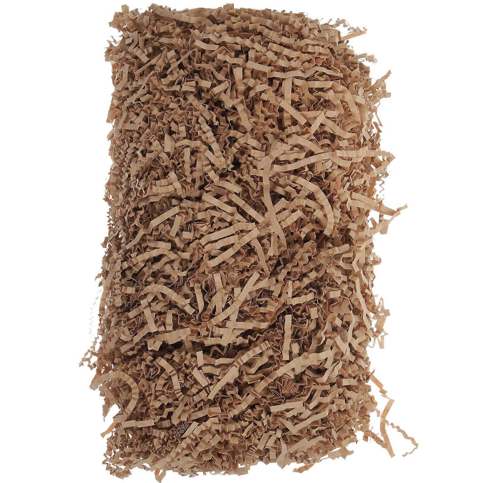 Paper Shred Filler for Gift Box Use 3Pcs 5 Bags Crinkle Cut Light Brown