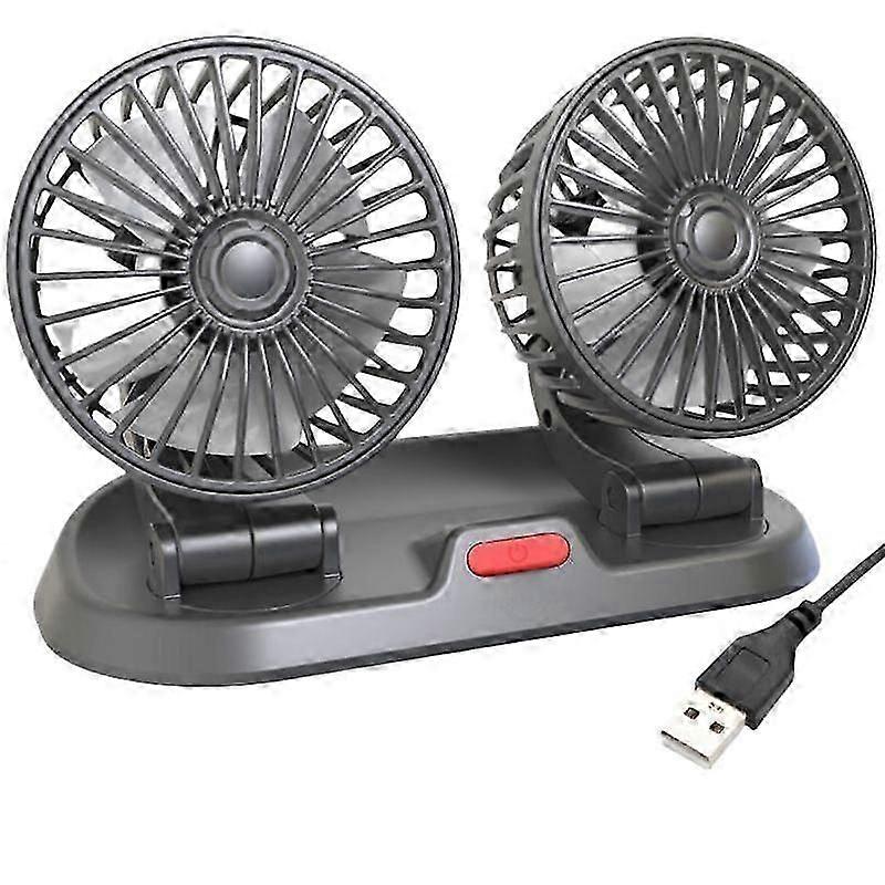 Double Cooling Car Fan Presencte, Upgraded Portable Vehicle Cooling Fan