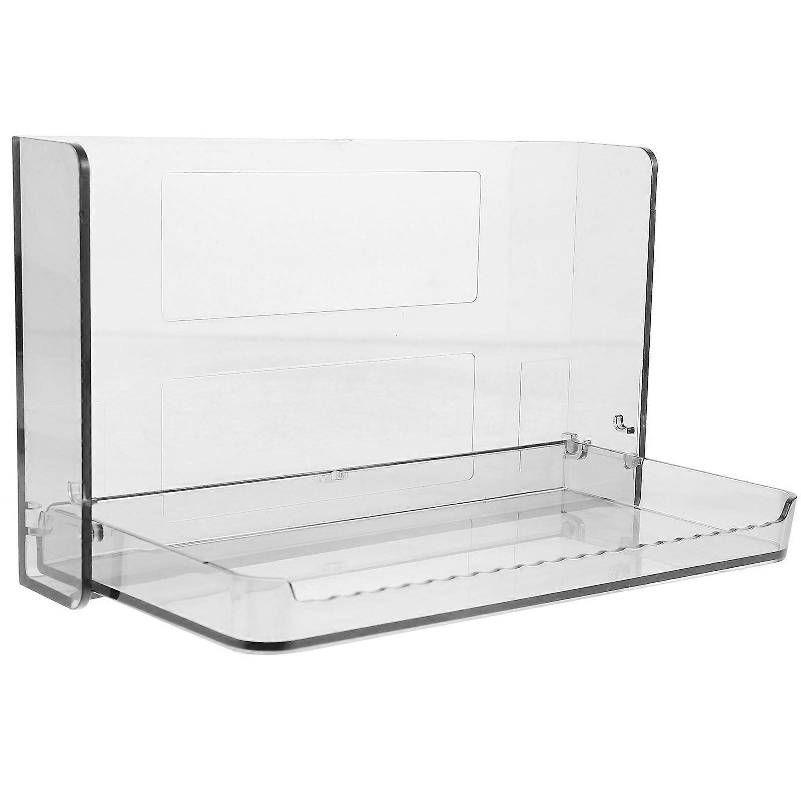 Pet Material Adhesive Storage Stand for Bathroom Use 2Pcs Wall-Mounted Rack