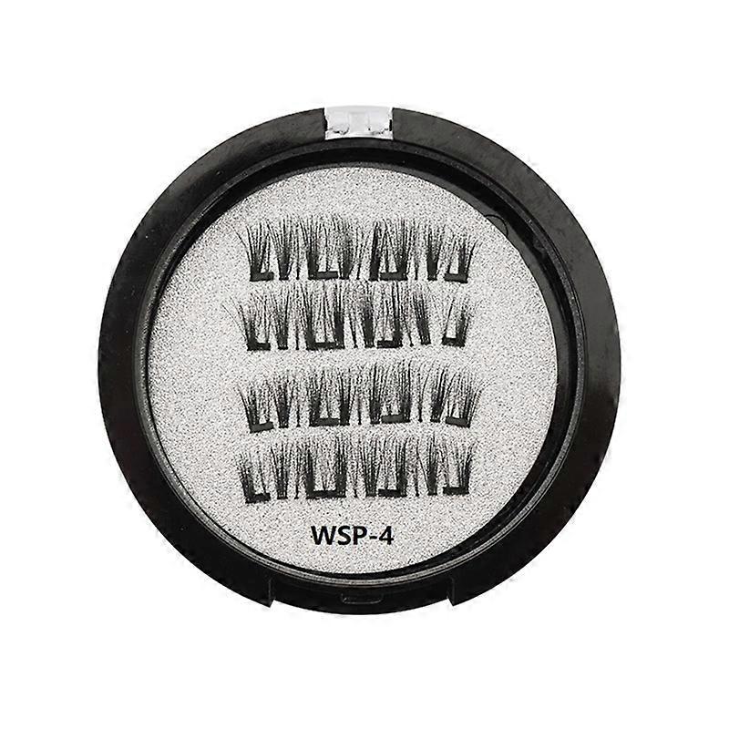 2 Pairs Synthetic Fiber Magnetic Eyelashes with Eyelash Curler WSP-4
