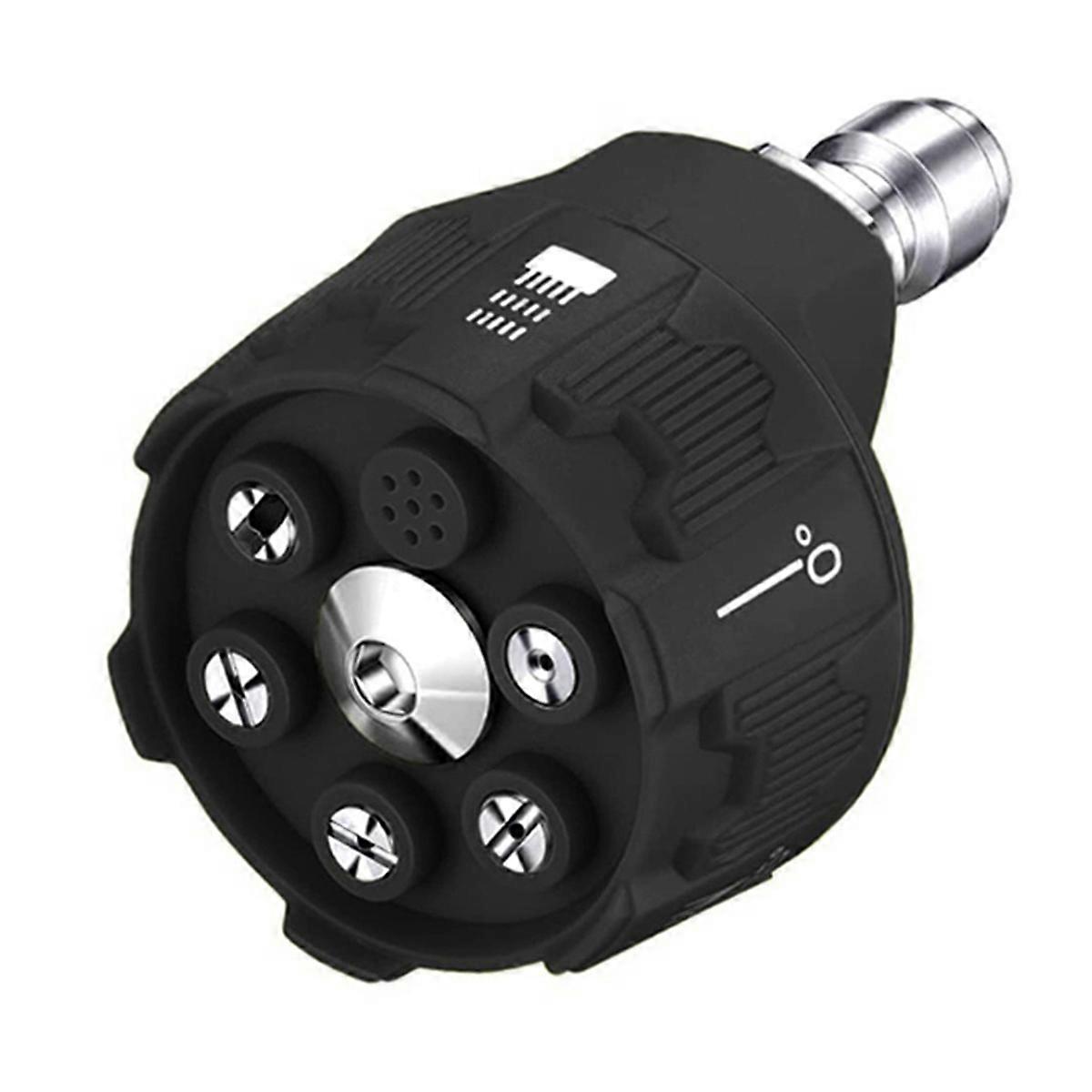 6-in-1 Pressure Washer Nozzle Multifunctional 1/4Inch Change-over Nozzle Quick Connect Pressure Jet