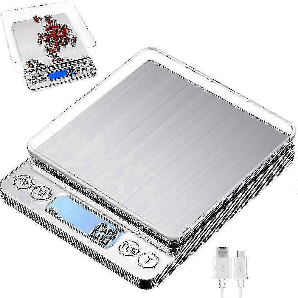 USB Rechargeable Digital Kitchen Scale, Precision Electronic Scale Suitable for Various Cooking Needs