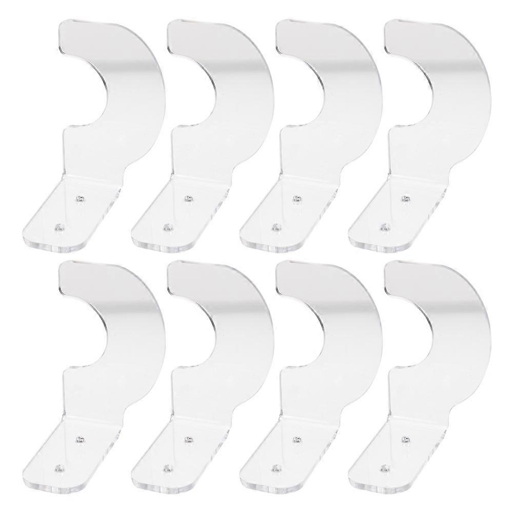 Transparent Baseball Bat Display Holder 4 Pairs Durable And Stable Acrylic For Collectors And Baseball Enthusiasts Home Decoration