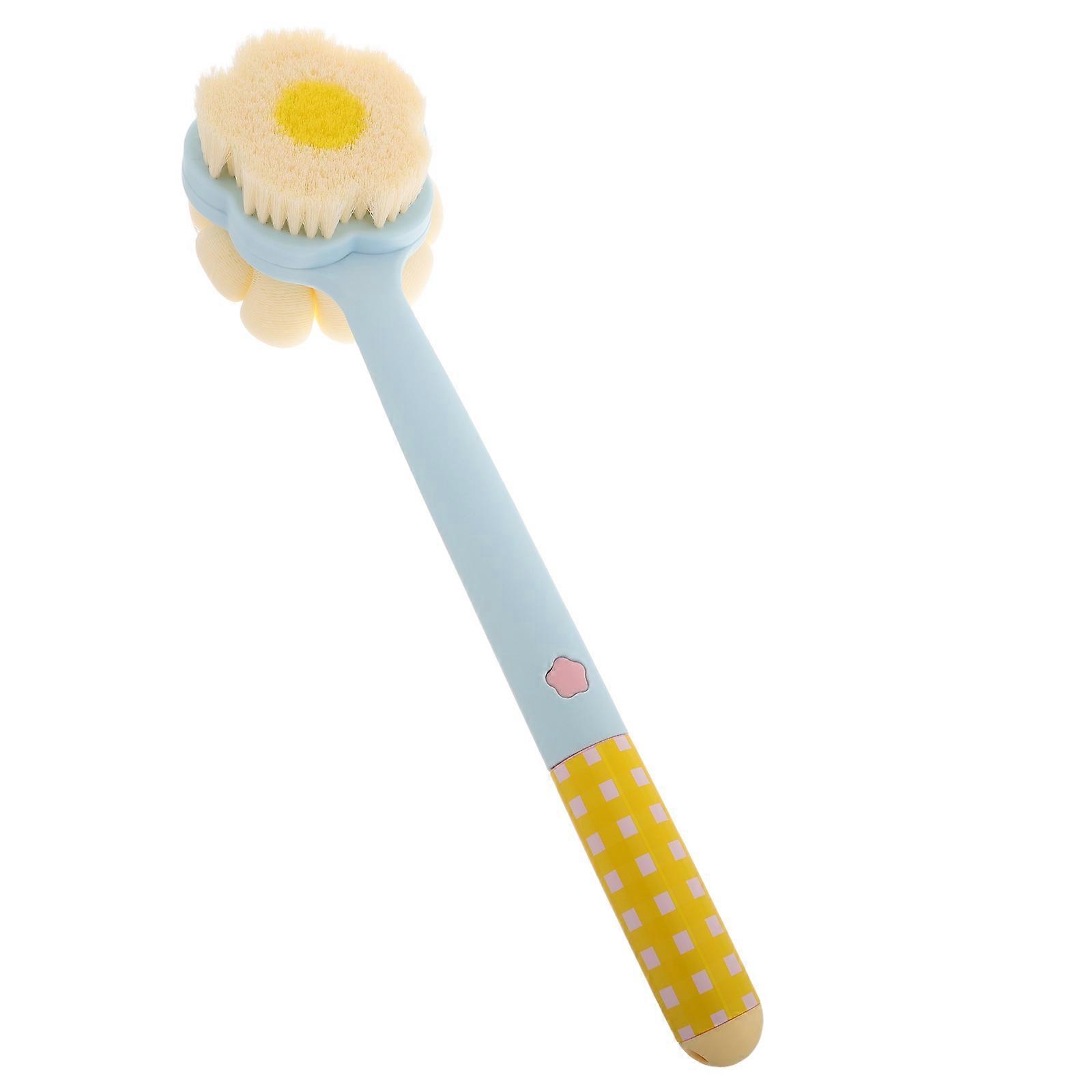 Double Sided Back Scrubber Bath Body Brush for Shower Use with Durable Plastic Material 1Pcs