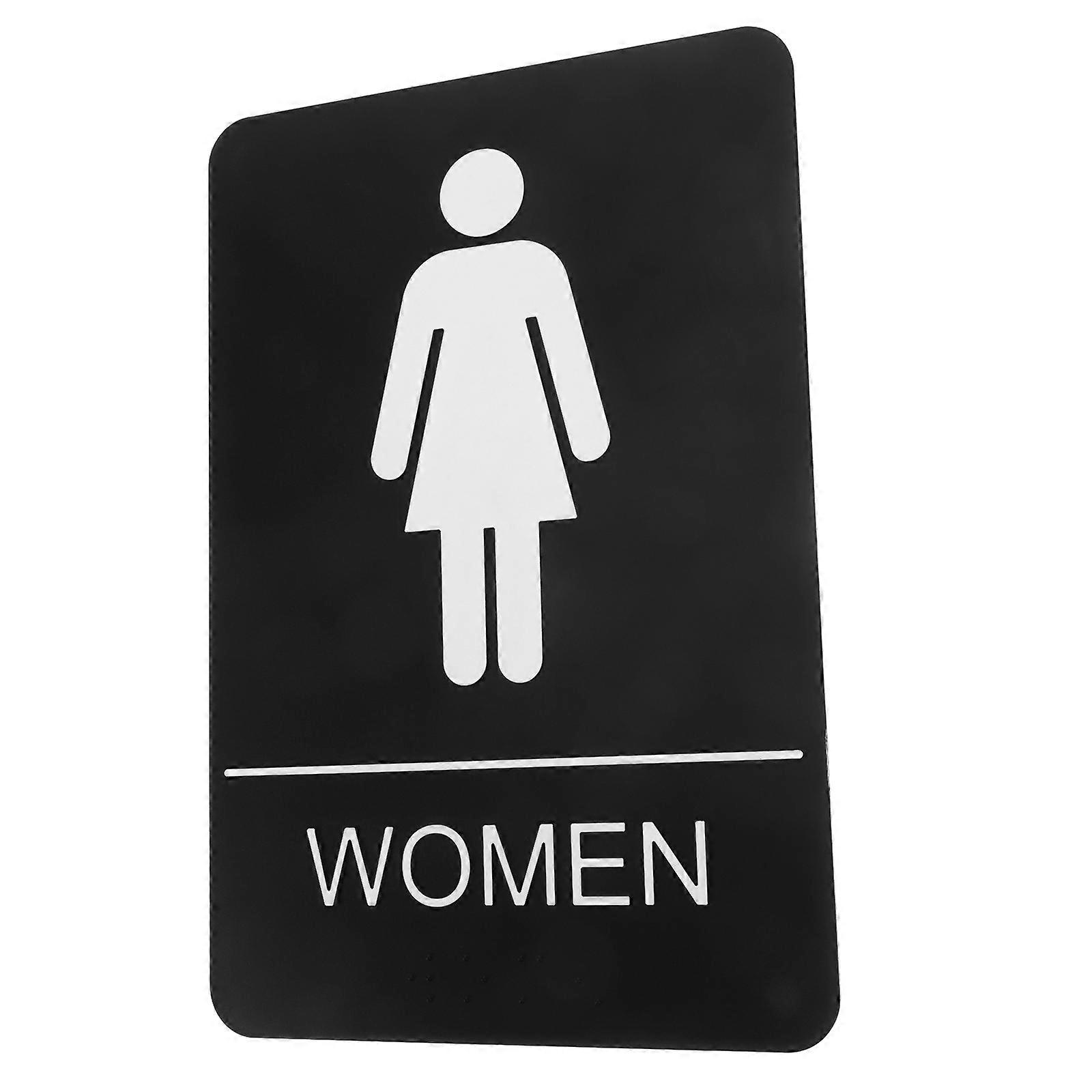 Acrylic Restroom Sign For Women 5Pcs Suitable For Public Places With Accessible Design And Easy Identification