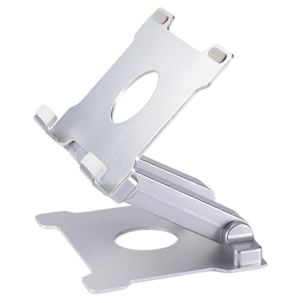 Creative 3Pcs Phone Live Broadcast Stand Holder Bracket For Smartphones And Tablets Optimal For Study Room And Coffee Table In Silver Color